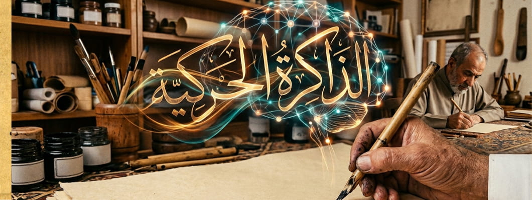 أهمية الذاكرة الحركية في تعلم الخط العربي